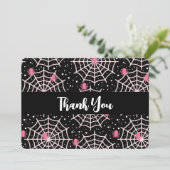 Patroon voor ongebruikte kobussen en spinnen bedankkaart (Staand voorkant)