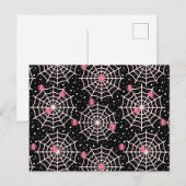 Patroon voor ongebruikte kobussen en spinnen briefkaart (Voorkant / Achterkant)