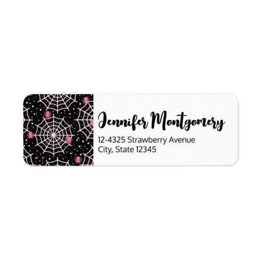 Patroon voor ongebruikte kobussen en spinnen etiket (Voorkant)