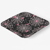 Patroon voor ongebruikte kobussen en spinnen papieren bordje (Gebogen)