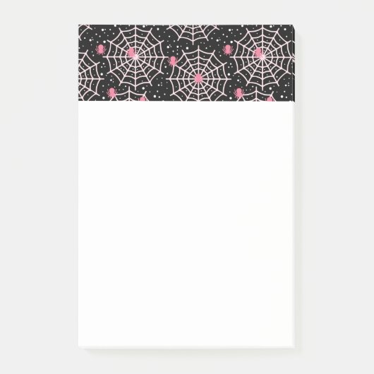 Patroon voor ongebruikte kobussen en spinnen post-it® notes (Voorkant)