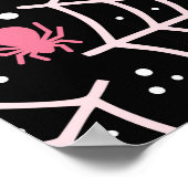 Patroon voor ongebruikte kobussen en spinnen poster (Hoek)