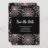 Patroon voor ongebruikte kobussen en spinnen save the date (Voorkant / Achterkant)