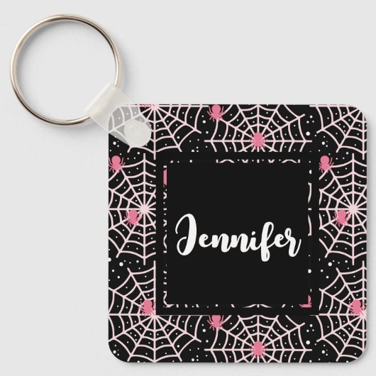 Patroon voor ongebruikte kobussen en spinnen sleutelhanger (Voorkant)