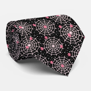 Patroon voor ongebruikte kobussen en spinnen stropdas