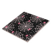 Patroon voor ongebruikte kobussen en spinnen tegeltje (Zijkant)