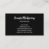 Patroon voor ongebruikte kobussen en spinnen visitekaartje (Achterkant)