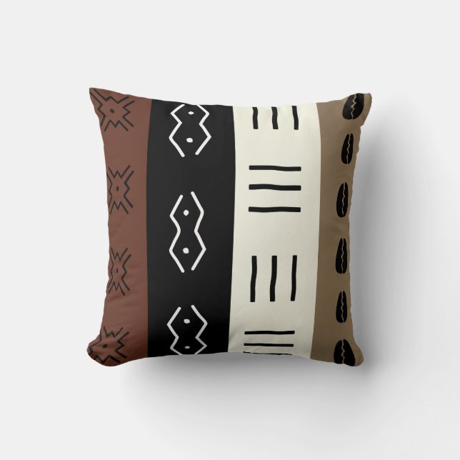 Patroon voor oudere tonermudafdrukstrepen kussen (Voorkant)