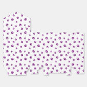 Patroon voor Paarse schilderafdrukken Bedankdoosjes (Ongevouwen)