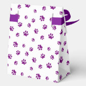 Patroon voor Paarse schilderafdrukken Bedankdoosjes (Achterkant)