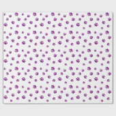 Patroon voor Paarse schilderafdrukken Cadeaupapier (Vlak)