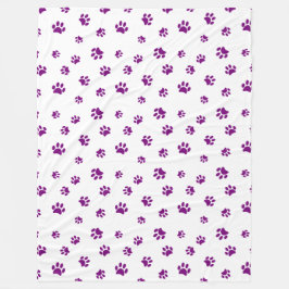 Patroon voor Paarse schilderafdrukken Fleece Deken