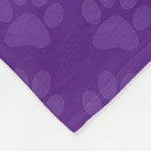Patroon voor Paarse schilderafdrukken Fleece Deken (Hoek)