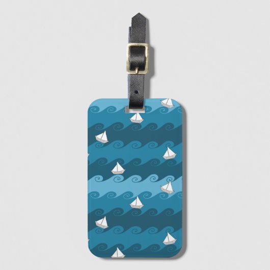 Patroon voor papierbakken bagagelabel (Voorkant (verticaal))