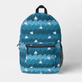 Patroon voor papierbakken bedrukte rugzak (Voorkant)