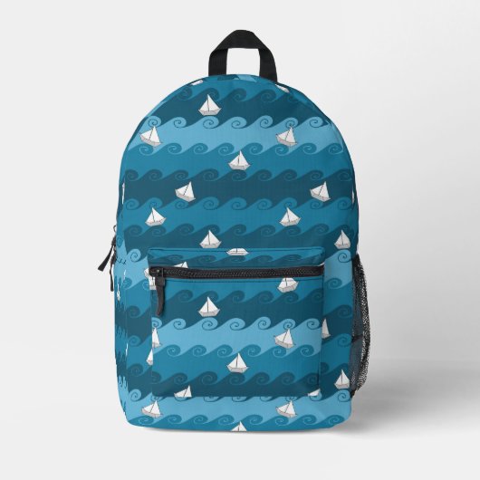 Patroon voor papierbakken bedrukte rugzak (Voorkant)