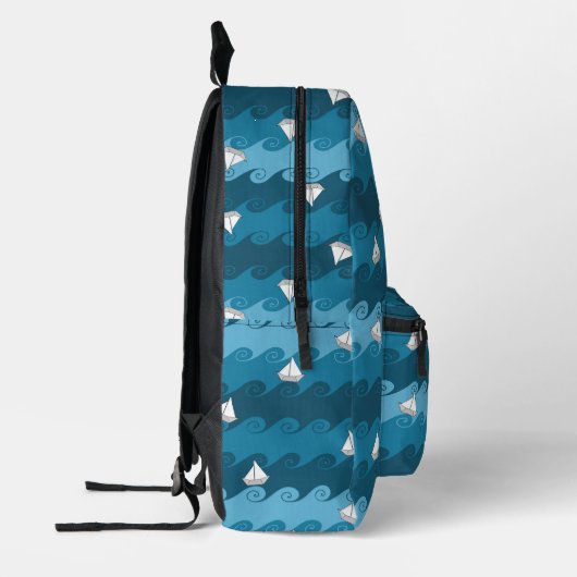 Patroon voor papierbakken bedrukte rugzak (Links)