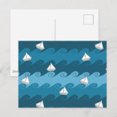 Patroon voor papierbakken briefkaart (Voorkant / Achterkant)