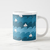 Patroon voor papierbakken grote koffiekop (Rechts)