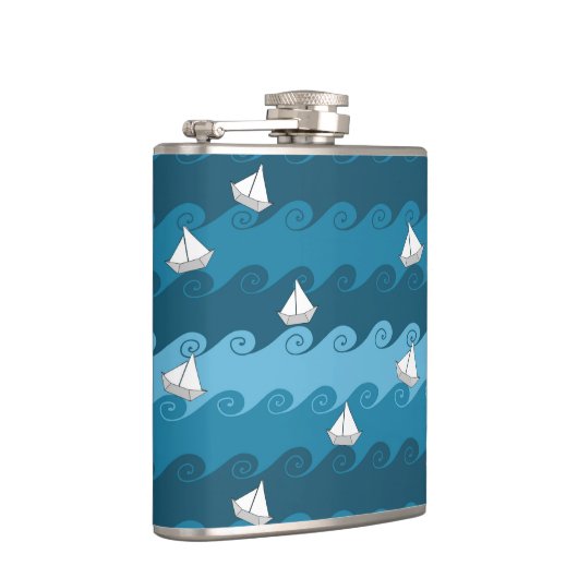 Patroon voor papierbakken heupfles (Rechts)