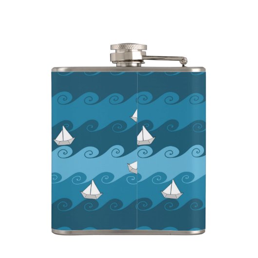 Patroon voor papierbakken heupfles (Achterkant)