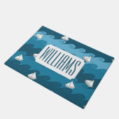 Patroon voor papierbakken | Jouw namen toevoegen Deurmat (Schuin)