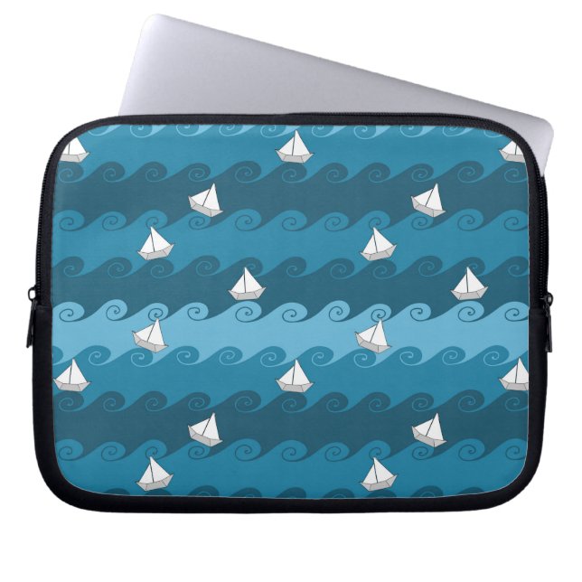 Patroon voor papierbakken laptop sleeve (Voorkant)