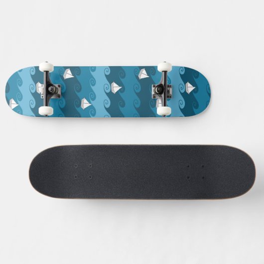 Patroon voor papierbakken skateboard (Horizontaal)