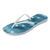 Patroon voor papierbakken teenslippers (Schuin)