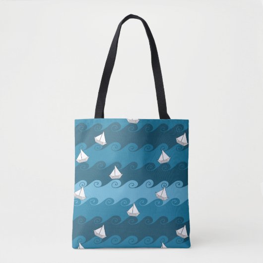 Patroon voor papierbakken tote bag (Voorkant)