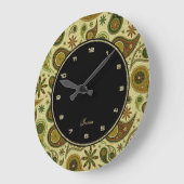 Patroon voor pasta's en bloemen grote klok (Hoek)