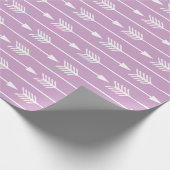 Patroon voor pijlen lavender cadeaupapier (Hoek)