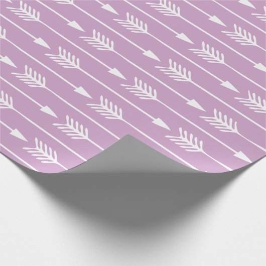 Patroon voor pijlen lavender cadeaupapier (Hoek)