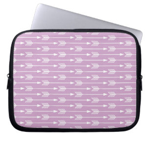 Patroon voor pijlen lavender laptop sleeve