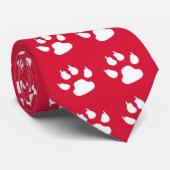 Patroon voor plakken (rood en wit) stropdas (Opgerold)