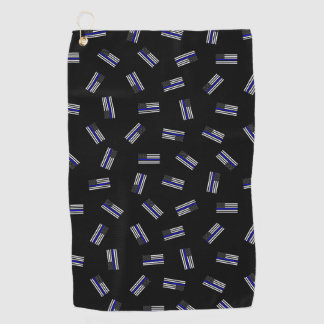 Patroon voor politievlag golfhanddoek
