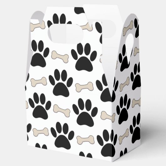 Patroon voor poten en Botten Bedankdoosjes (Geopend)