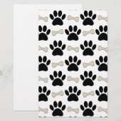 Patroon voor poten en Botten Briefpapier (Voorkant / Achterkant)