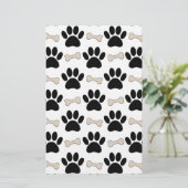 Patroon voor poten en Botten Briefpapier (Staand voorkant)