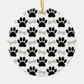 Patroon voor poten en Botten Keramisch Ornament (Voorkant)