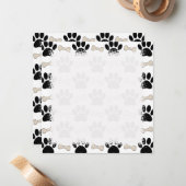 Patroon voor poten en Botten Notitiekaartje (Voorkant / Achterkant in situ)