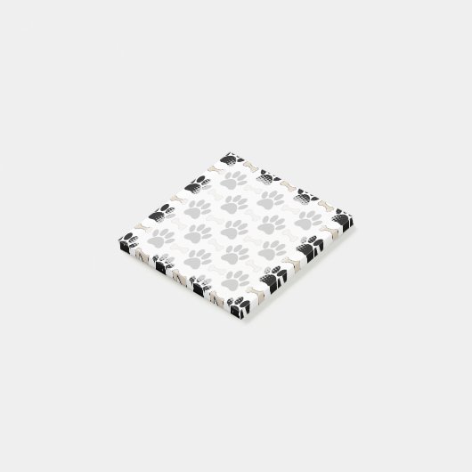 Patroon voor poten en Botten Post-it® Notes (Schuin)