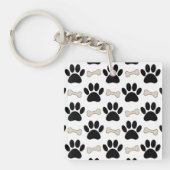 Patroon voor poten en Botten Sleutelhanger (voorkant)