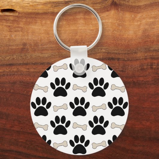 Patroon voor poten en Botten Sleutelhanger (Voorkant)