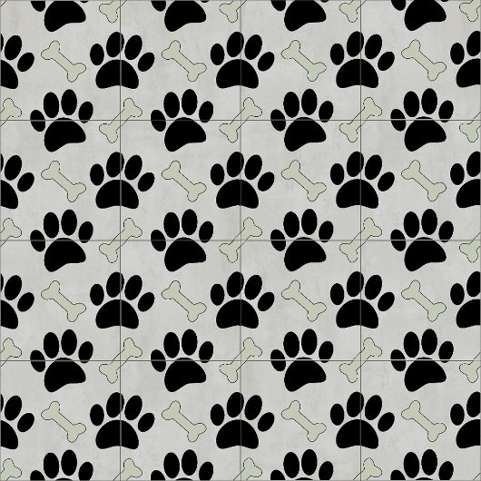 Patroon voor poten en Botten Tegeltje