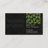 Patroon voor professioneel verlof visitekaartje (Achterkant)