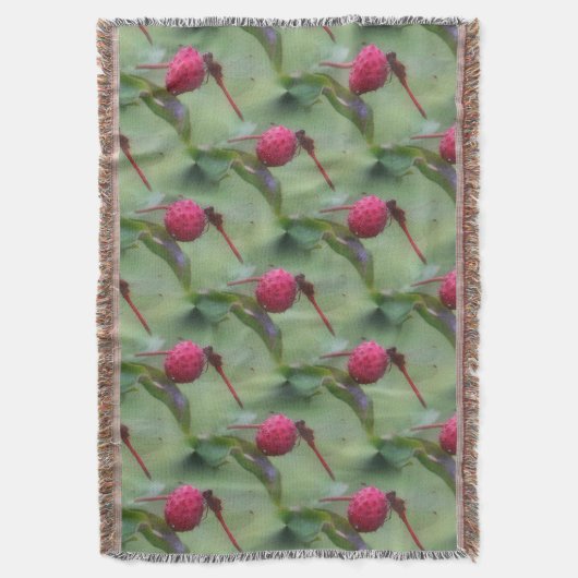 Patroon voor rode dragonfly Natuur Deken (Voorkant Verticaal)