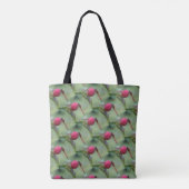 Patroon voor rode dragonfly Natuur Tote Bag (Achterkant)