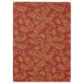 Patroon voor rode en gouden flora klembord (Achterkant)