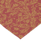 Patroon voor rode en gouden flora korte tafelloper (Hoek)